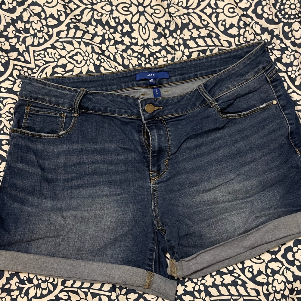 Denim shorts